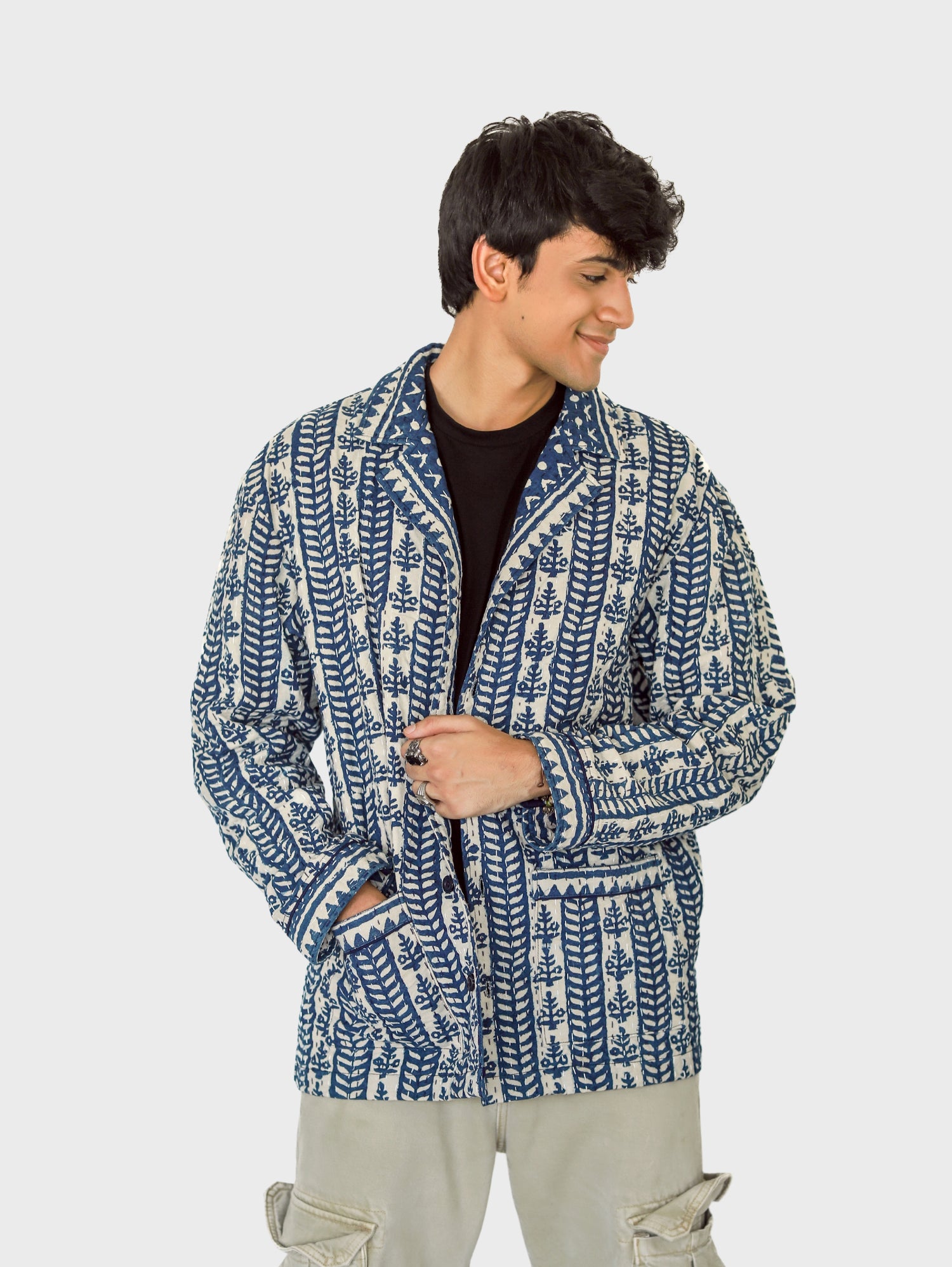 Arsh Dabu Block Print Unisex Blazer