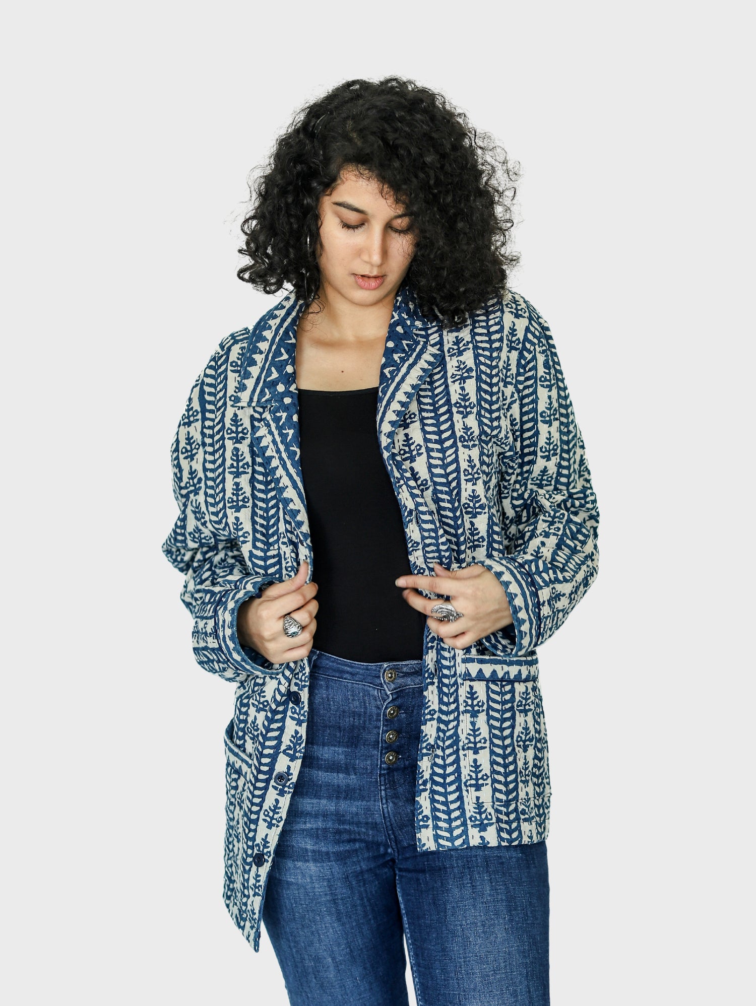 Arsh Dabu Block Print Unisex Blazer