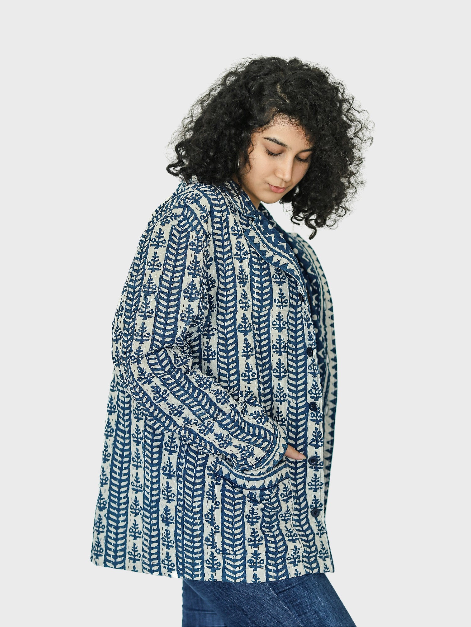 Arsh Dabu Block Print Unisex Blazer