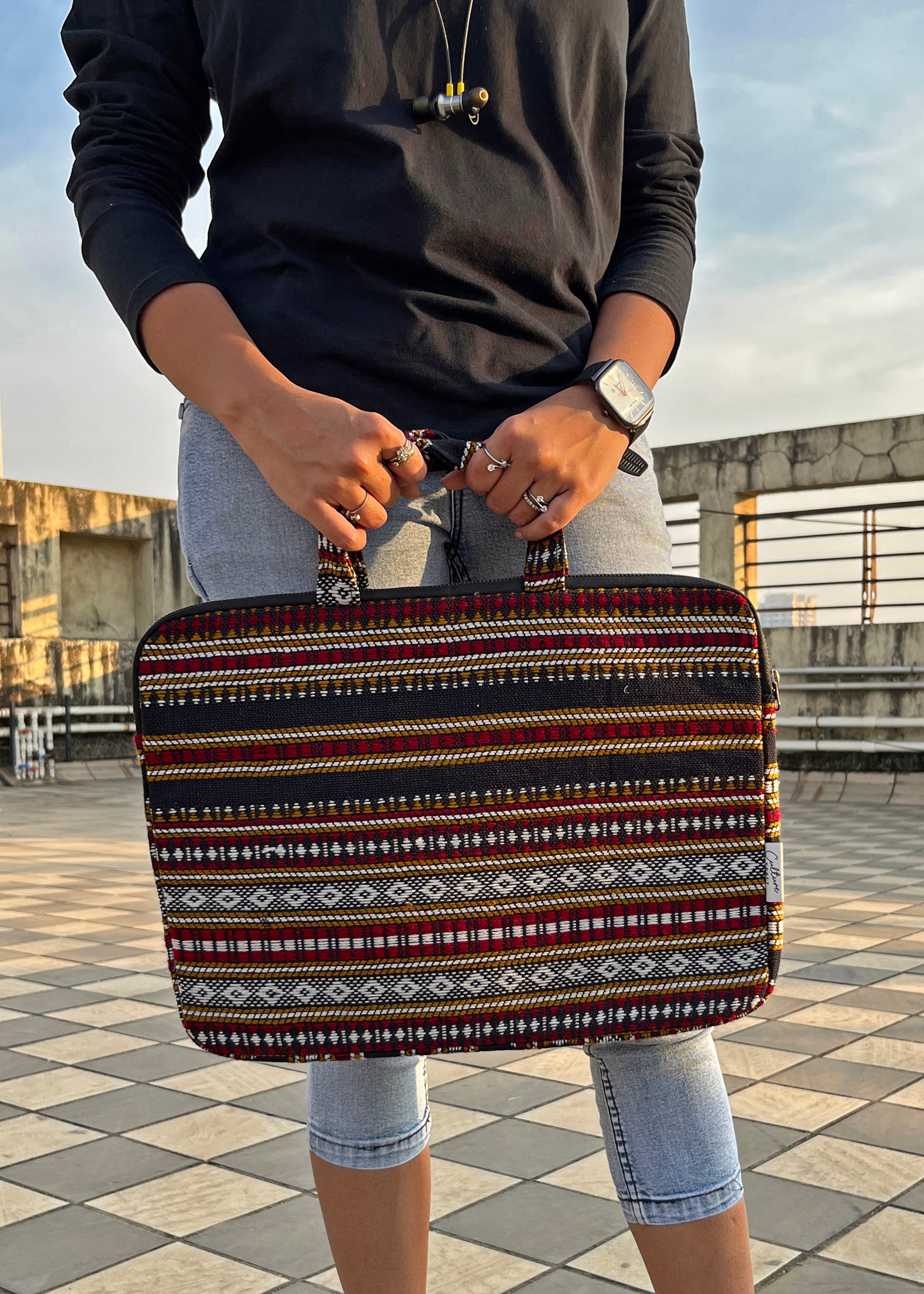 KALO - Handloom Jacquard Laptop Bag