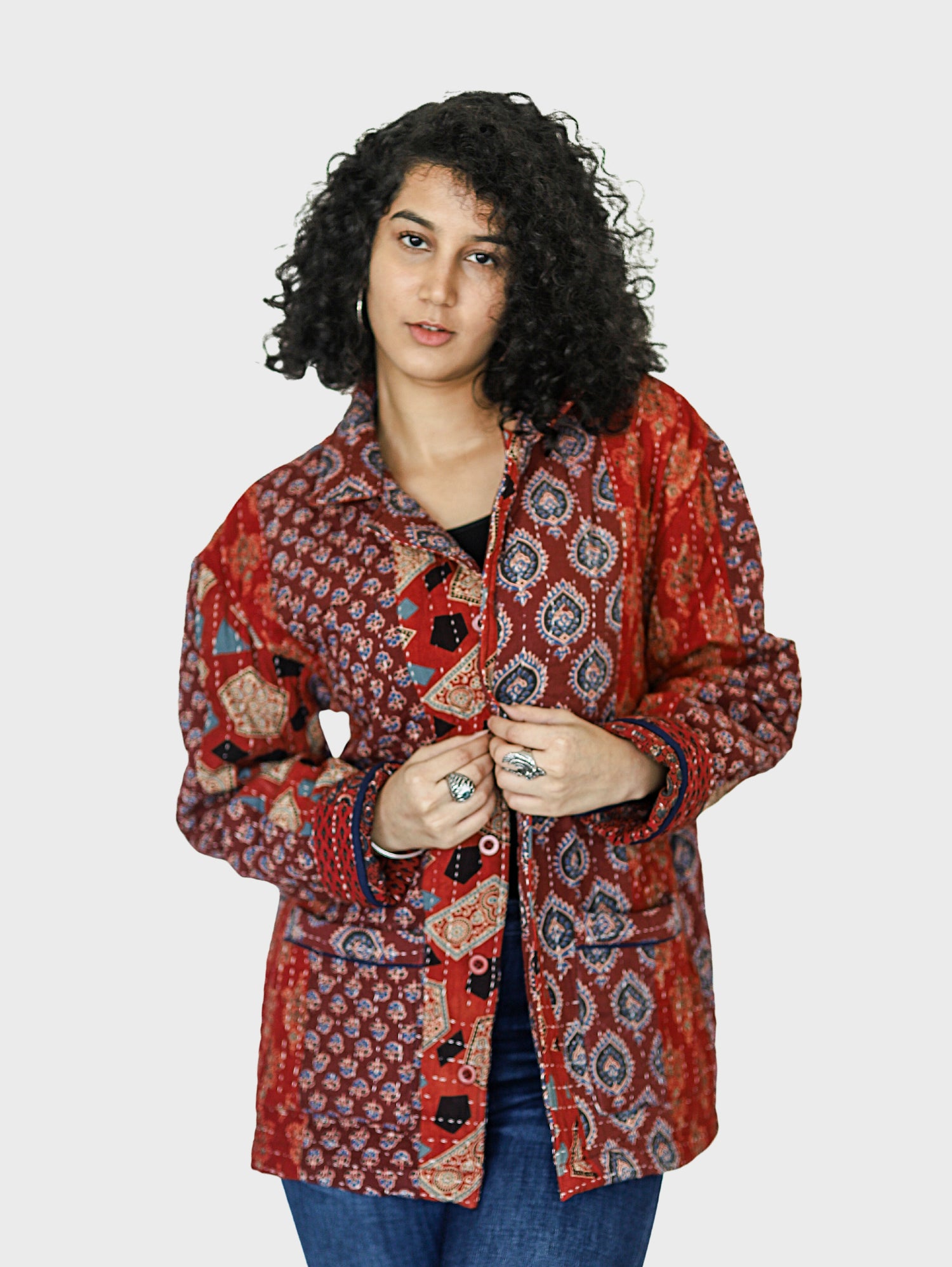 Alam Ajrakh Print Unisex Blazer