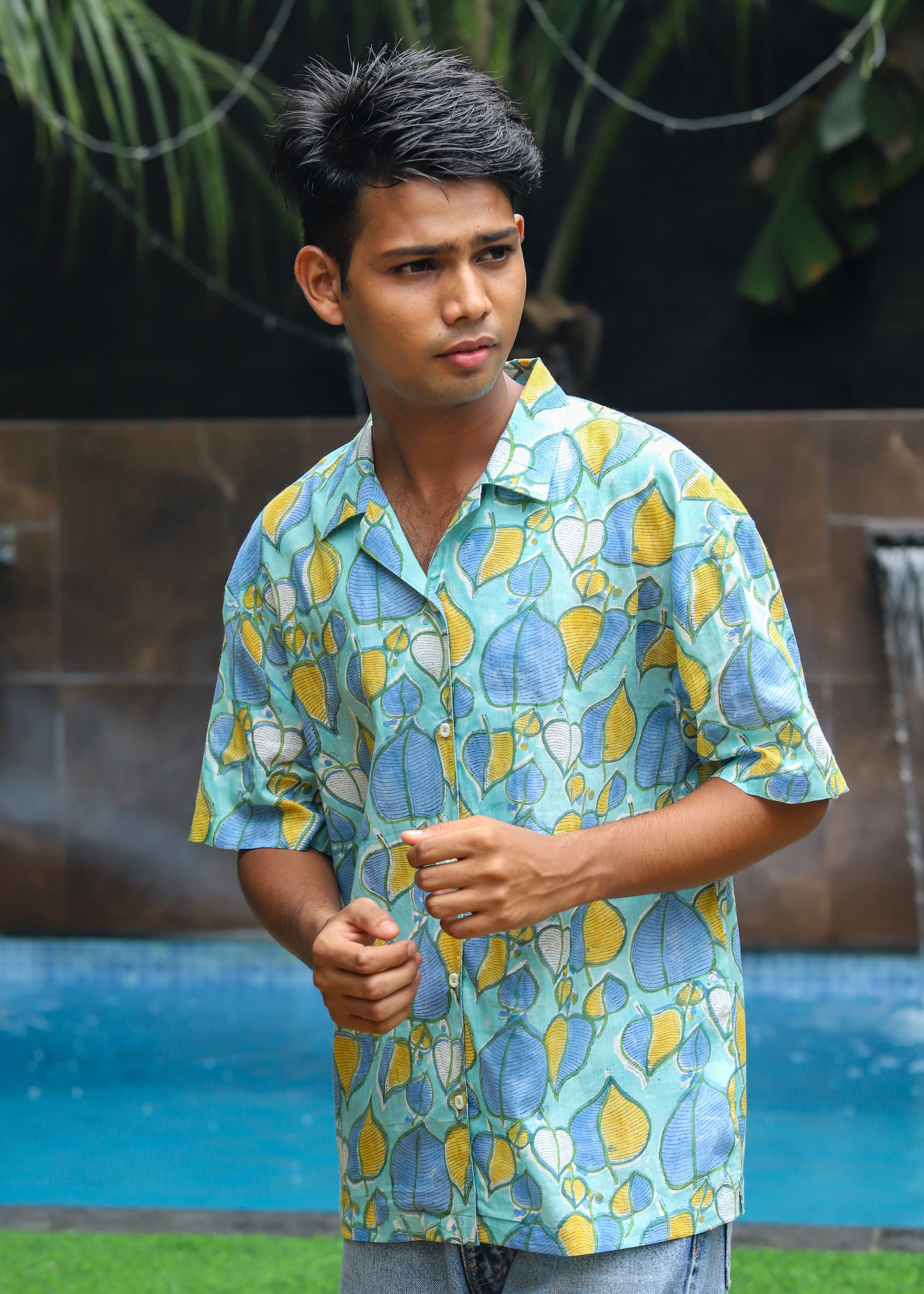 Pallav Handblock Printed Unisex Shirt