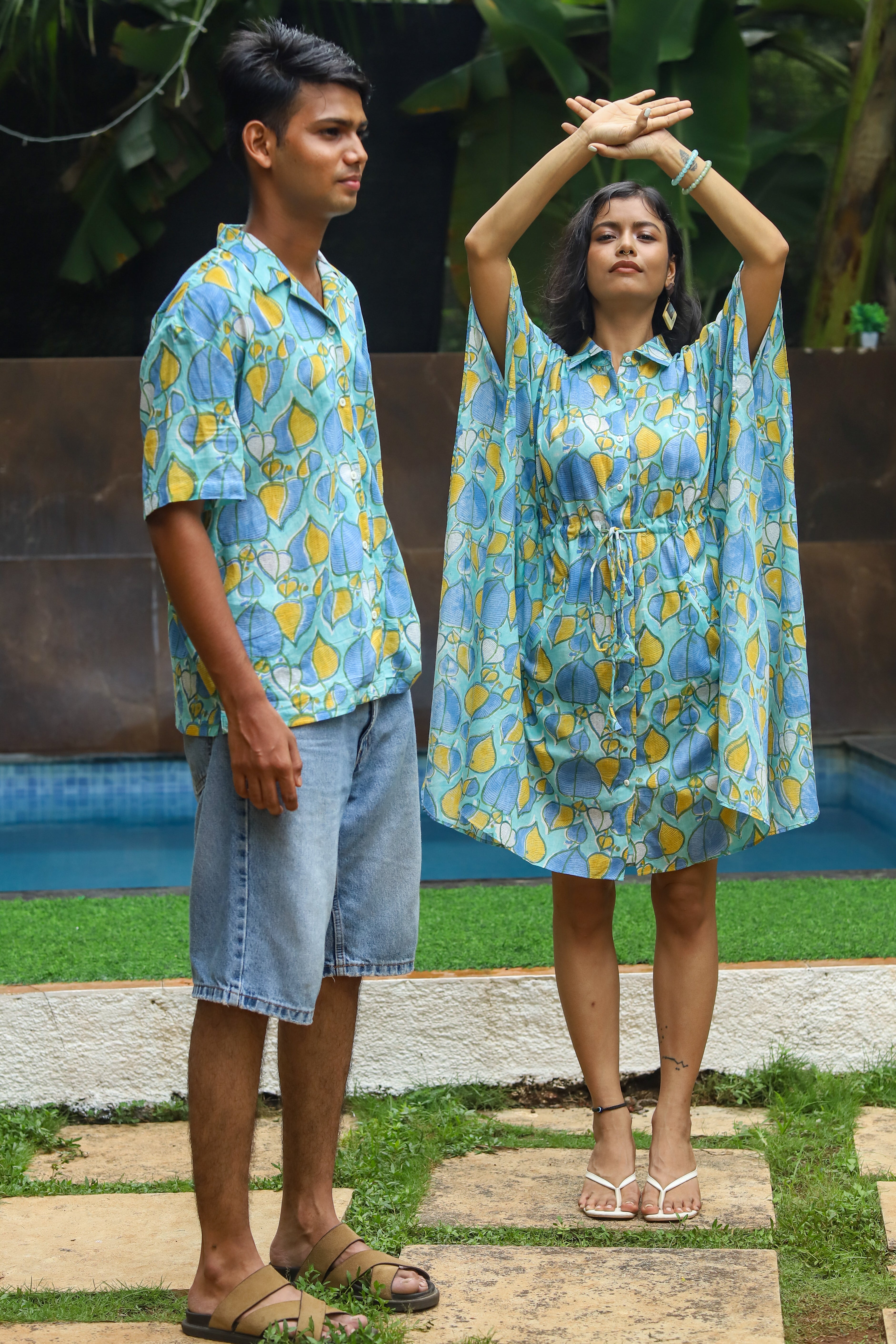 Twin Set - Pallav Unisex Shirt &amp; Kaftan Shirt Dress