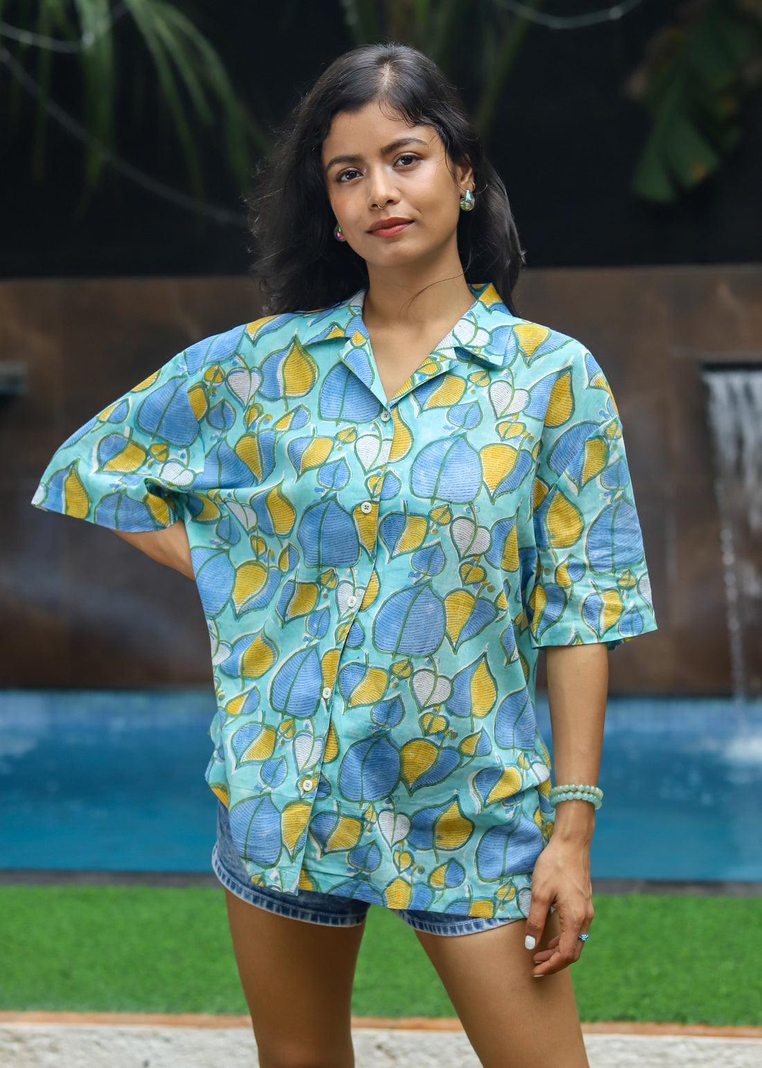 Pallav Handblock Printed Unisex Shirt