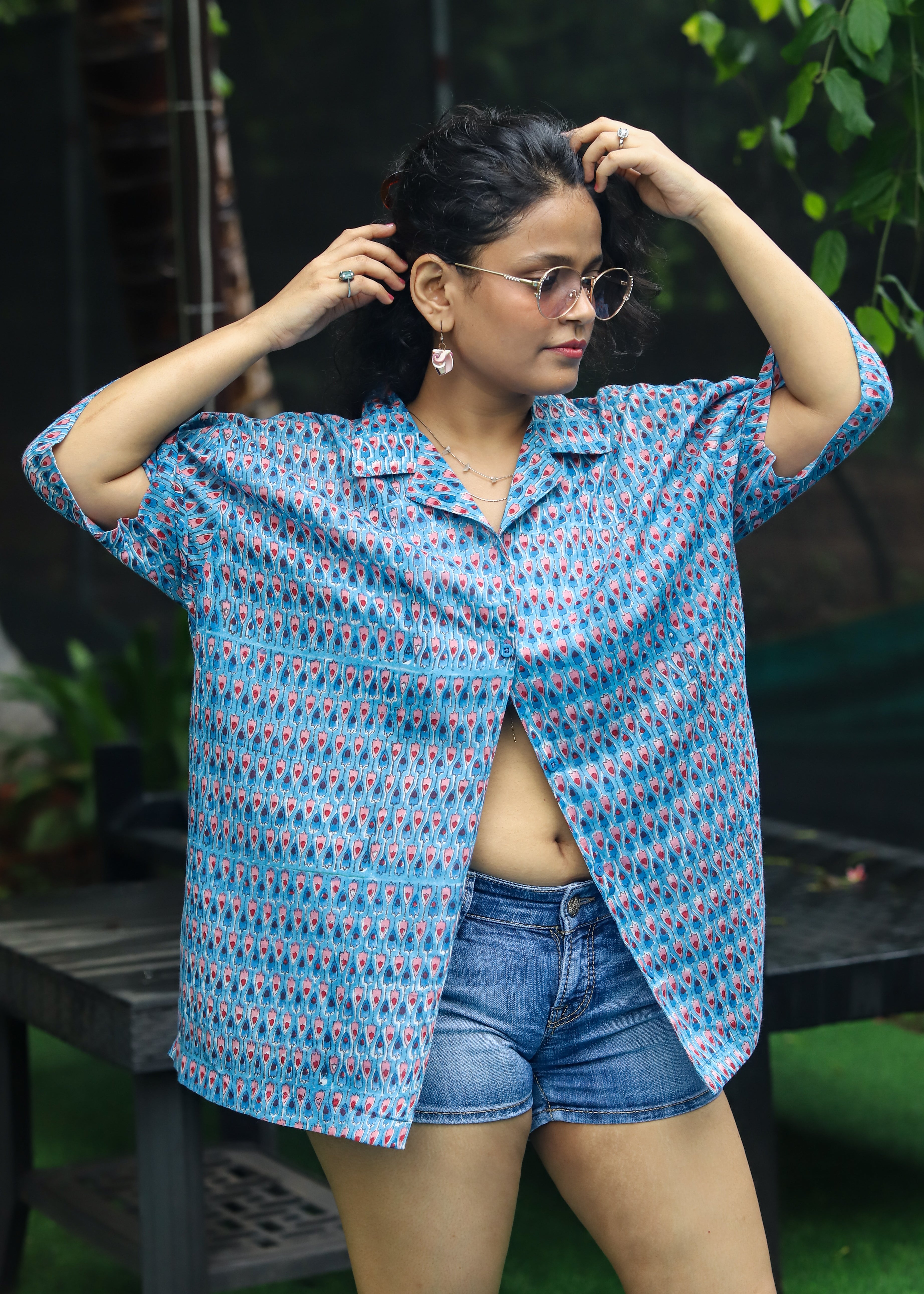 Tarang Handblock Printed Unisex Shirt