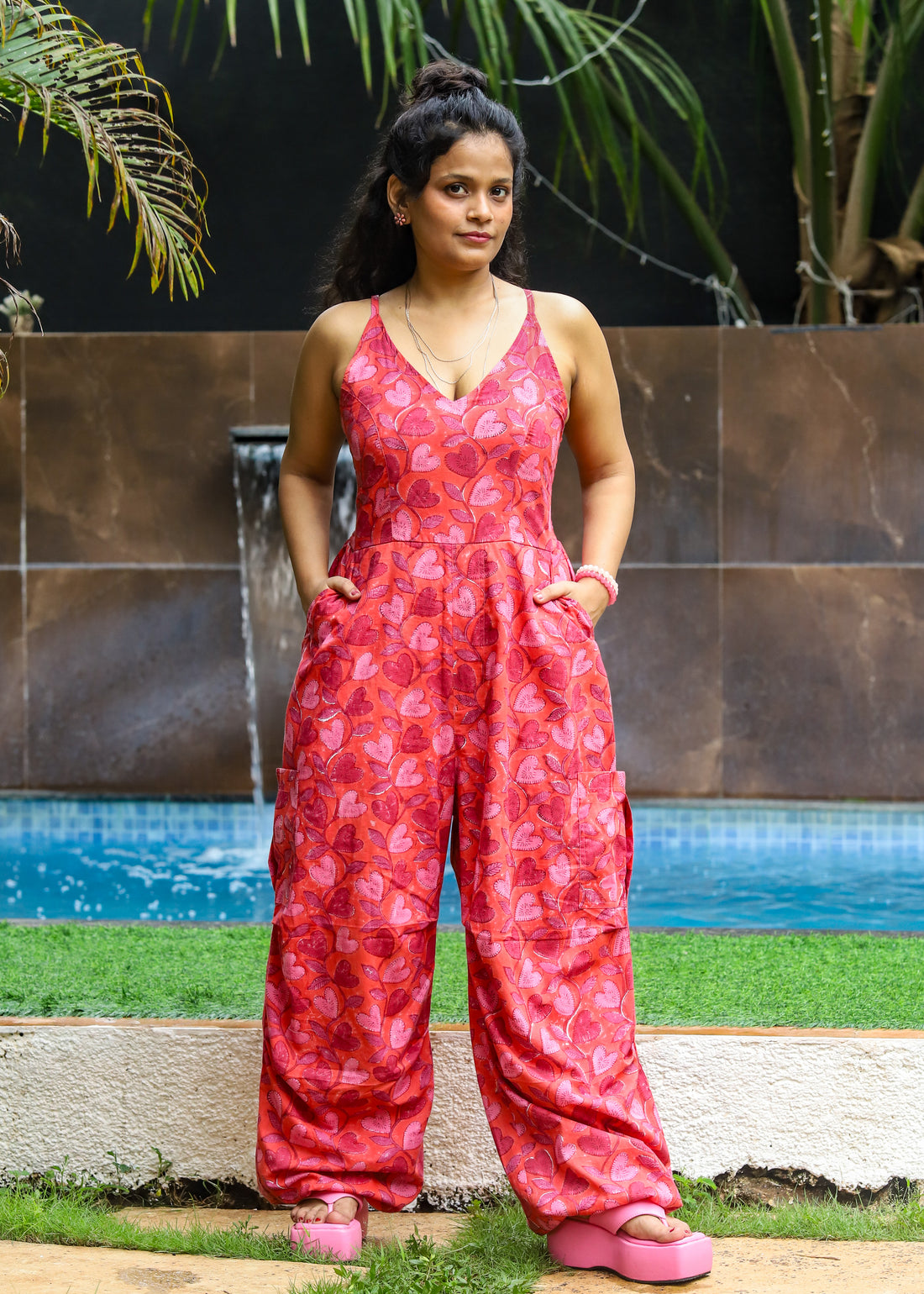 Dilbahar Handblock Printed Jumpsuit