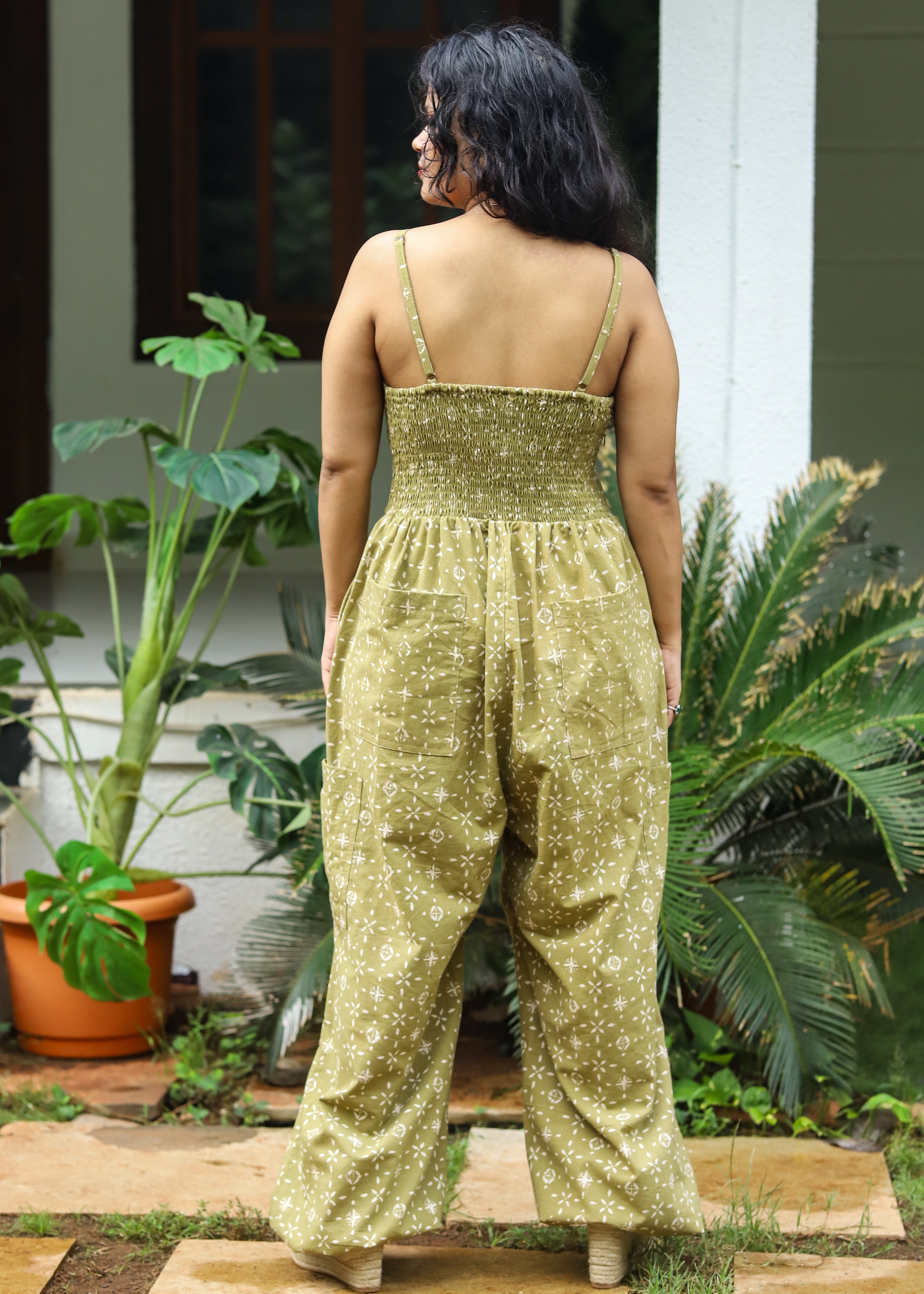 Dao Handblock Printed Jumpsuit