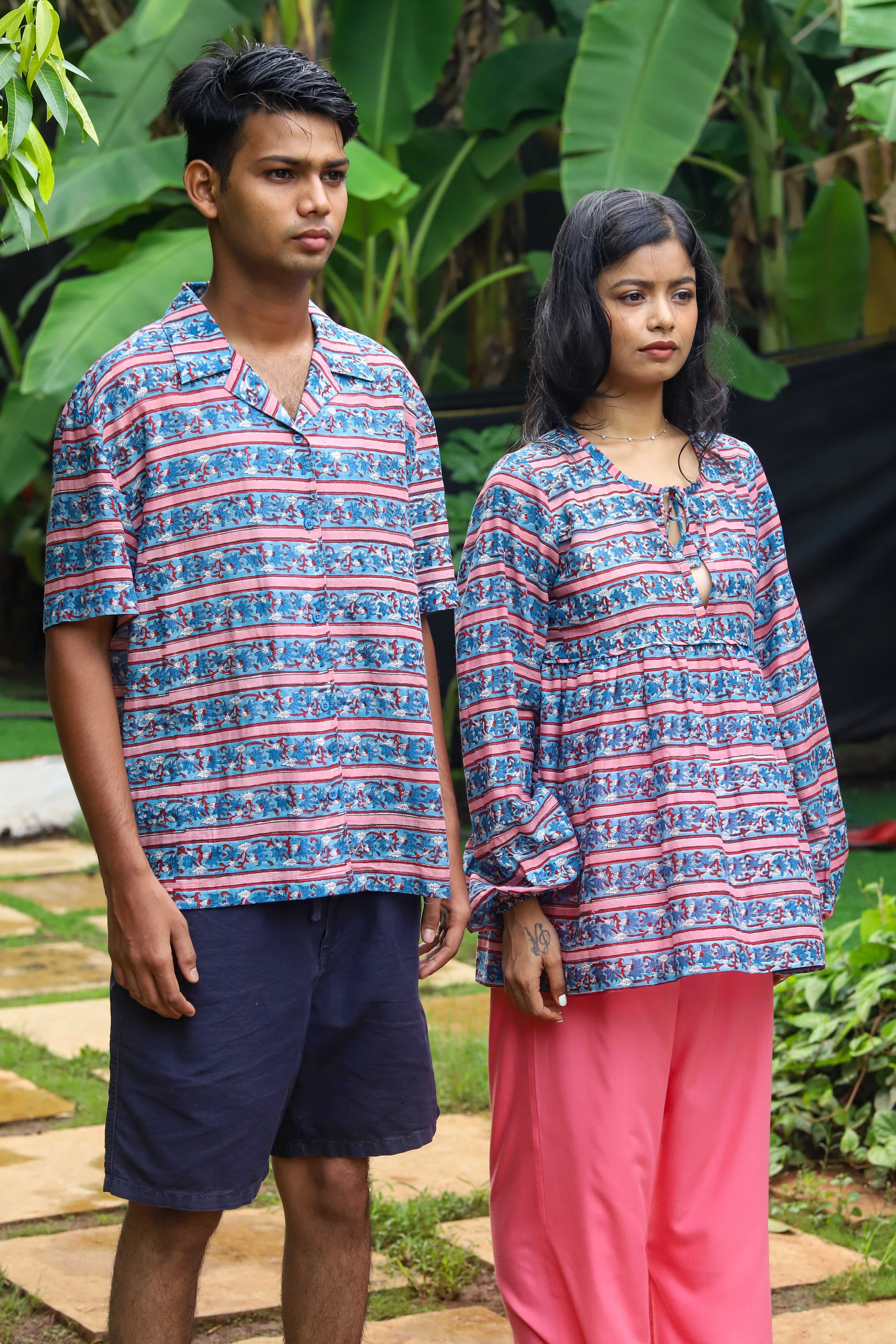 Twin Set - Dhaari Unisex Shirt &amp; Balloon Sleeves Top