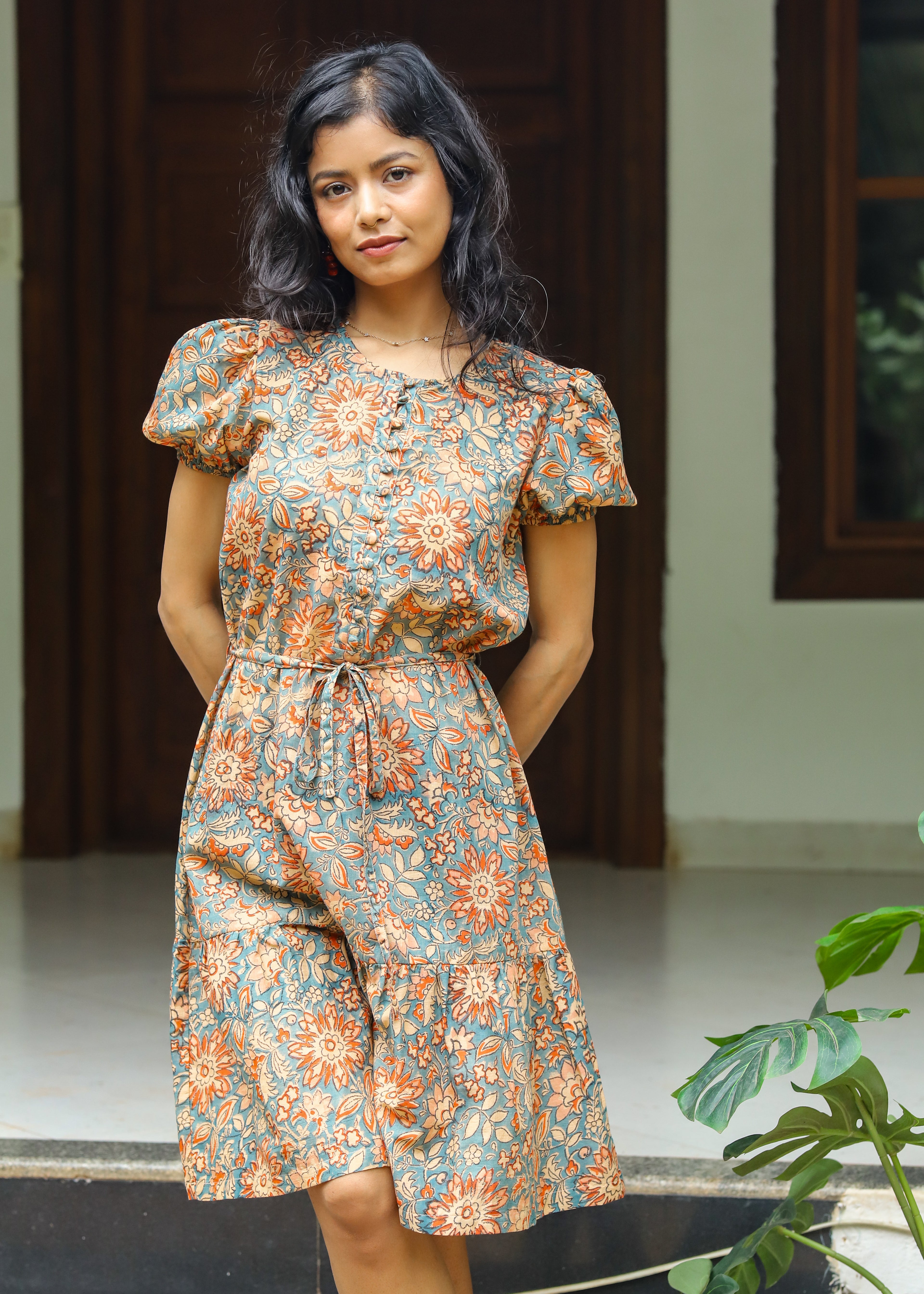 Raqs Handblock Printed Tunic Dress