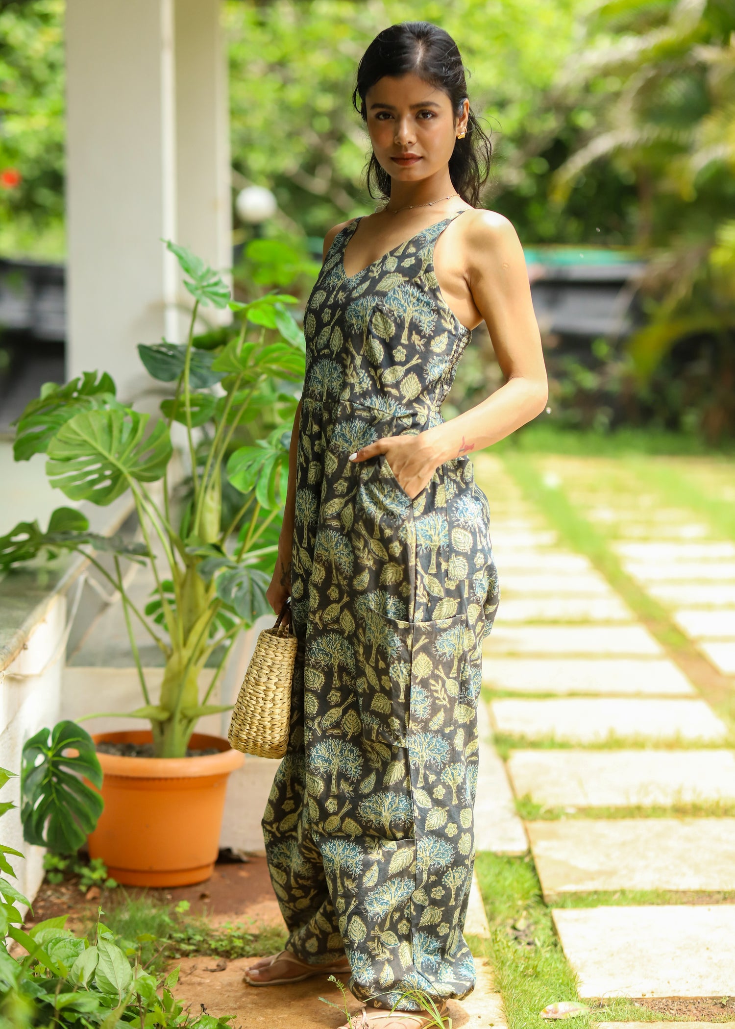 Khiza Handblock Printed Jumpsuit