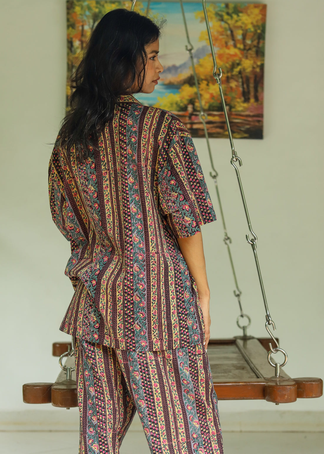 Set of 2 -  Naqsh Resort Shirt &amp; Palazzos