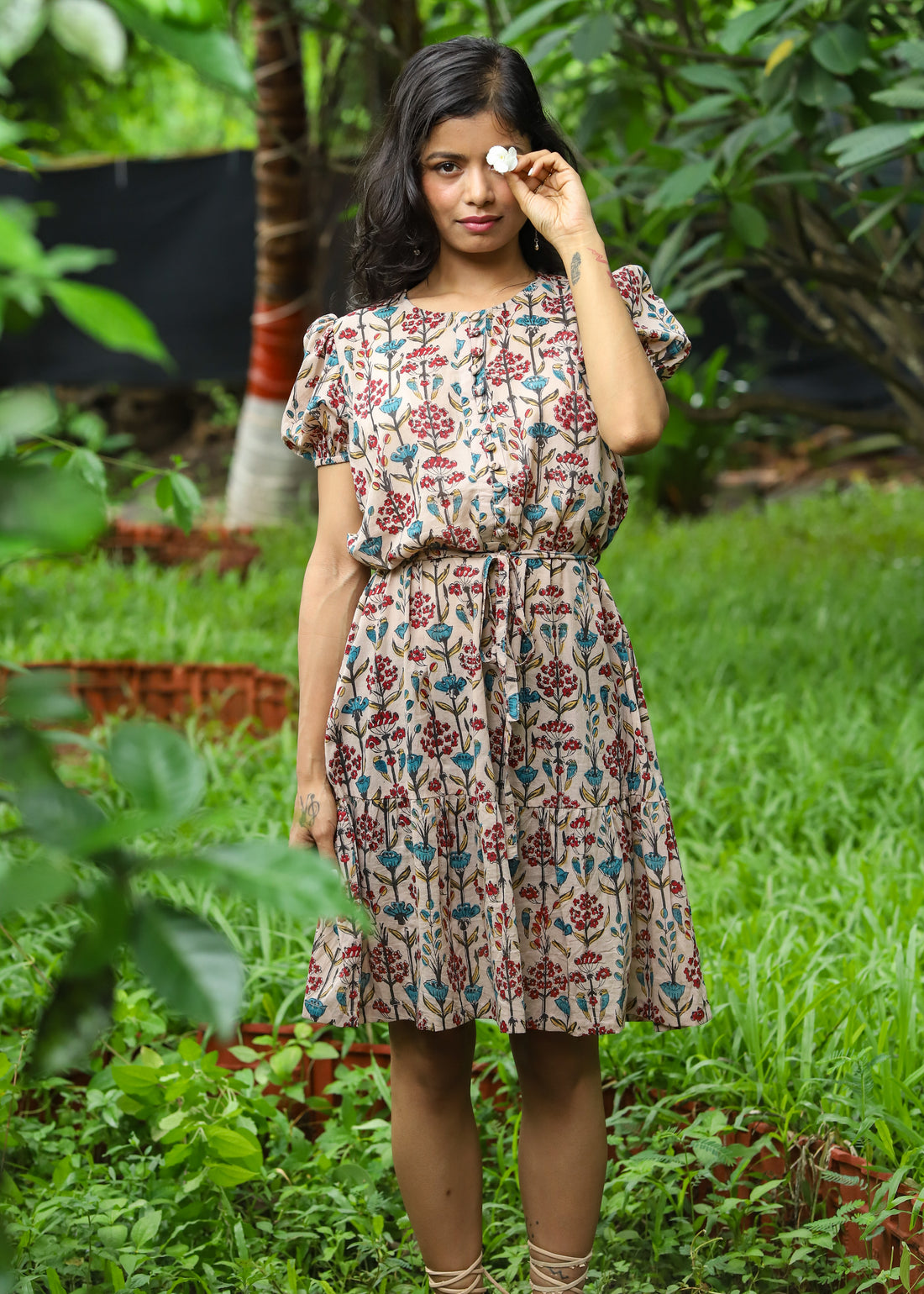 Bela Handblock Printed Tunic Dress