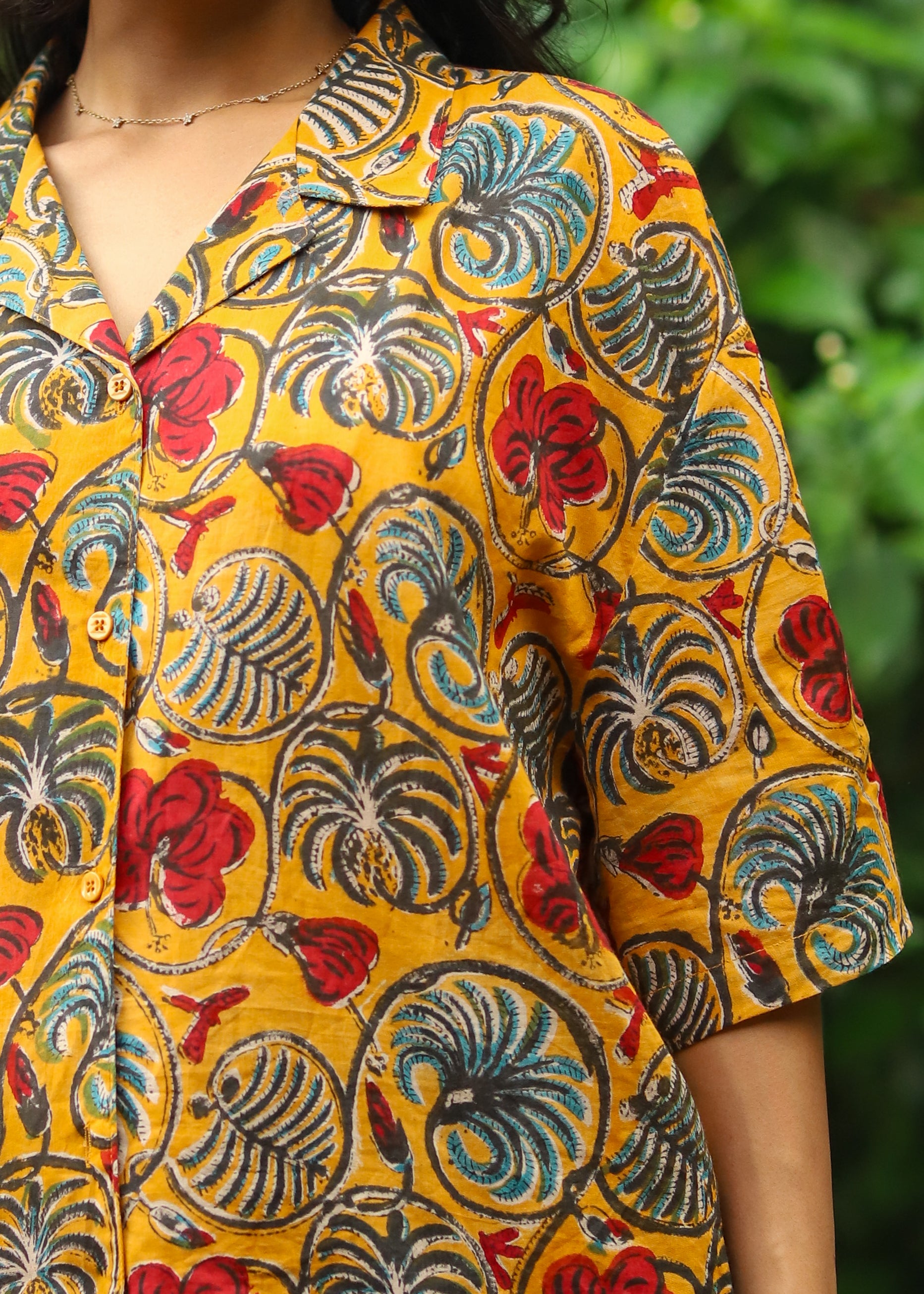 Kyra Handblock Printed Unisex Shirt