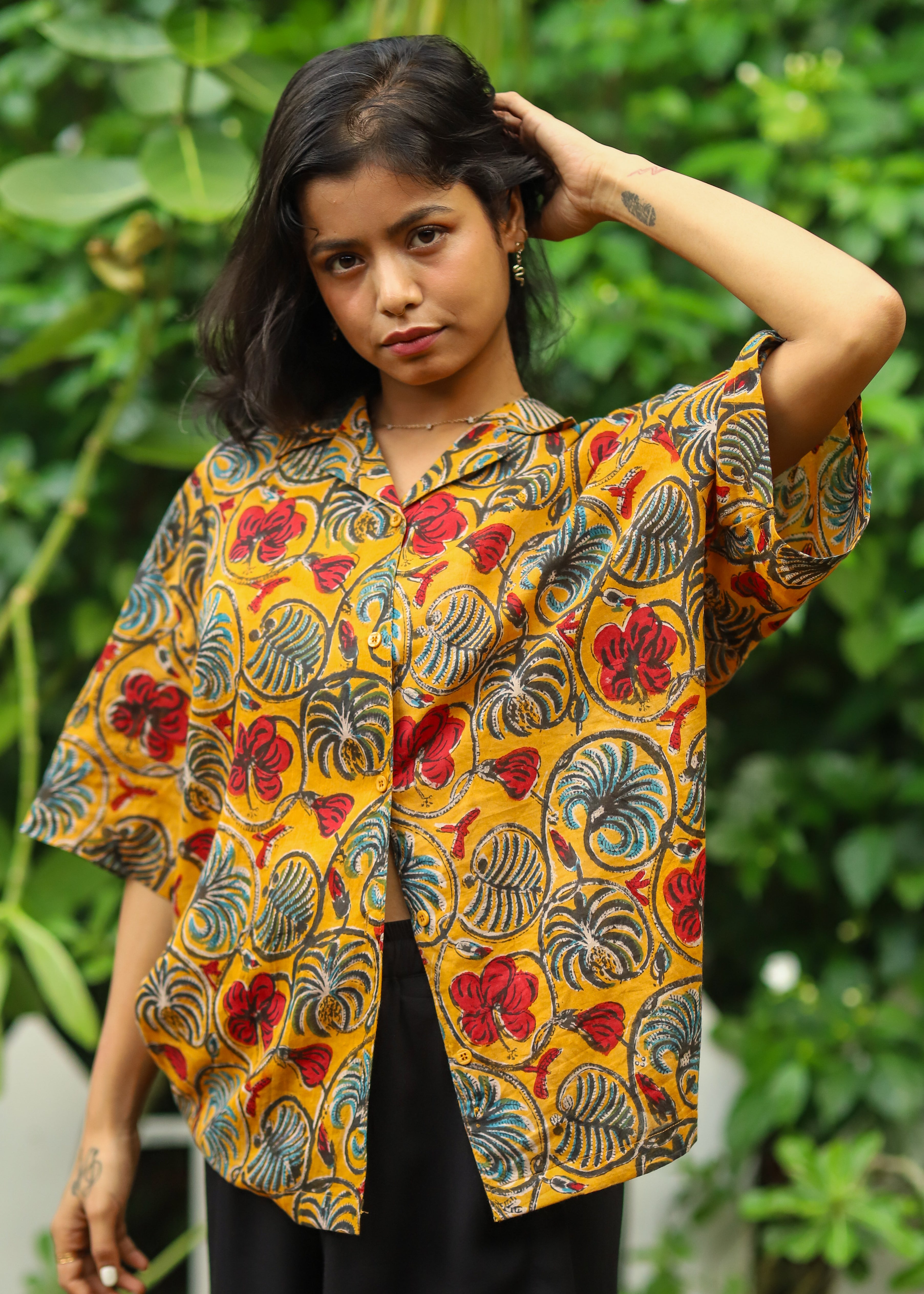 Kyra Handblock Printed Unisex Shirt