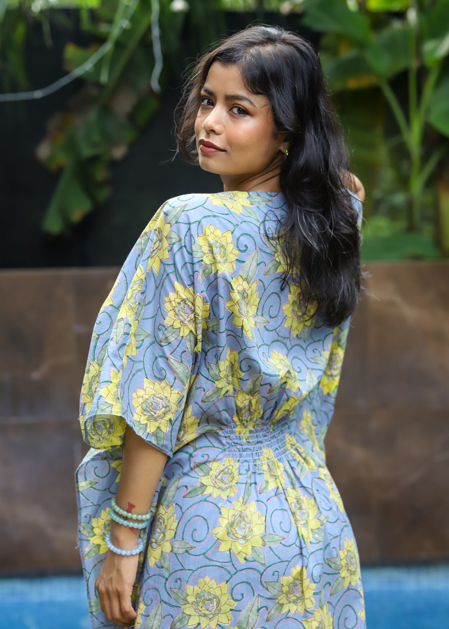 Kamal Handblock Printed Cotton Kaftan