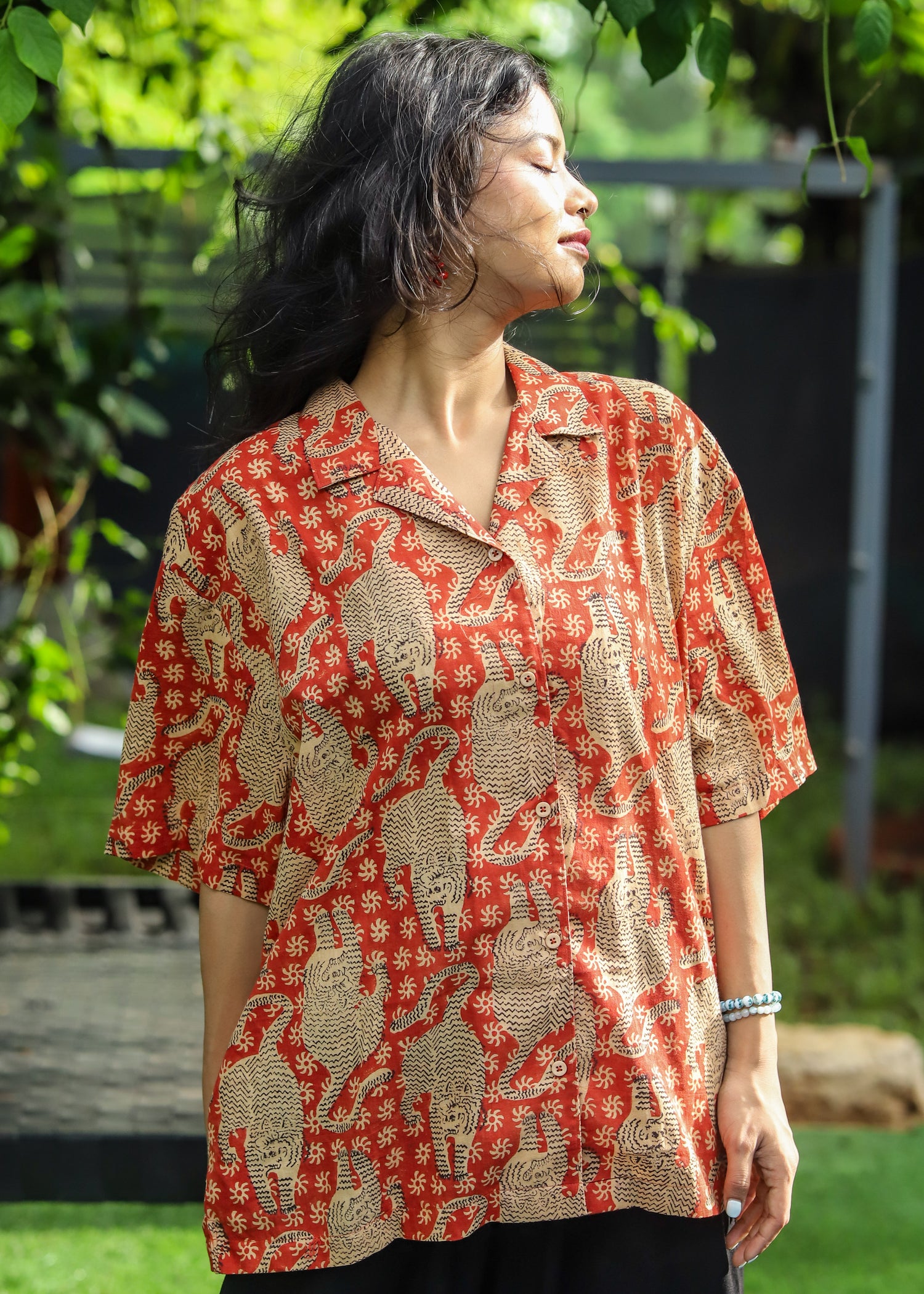 Sher Handblock Printed Unisex Shirt