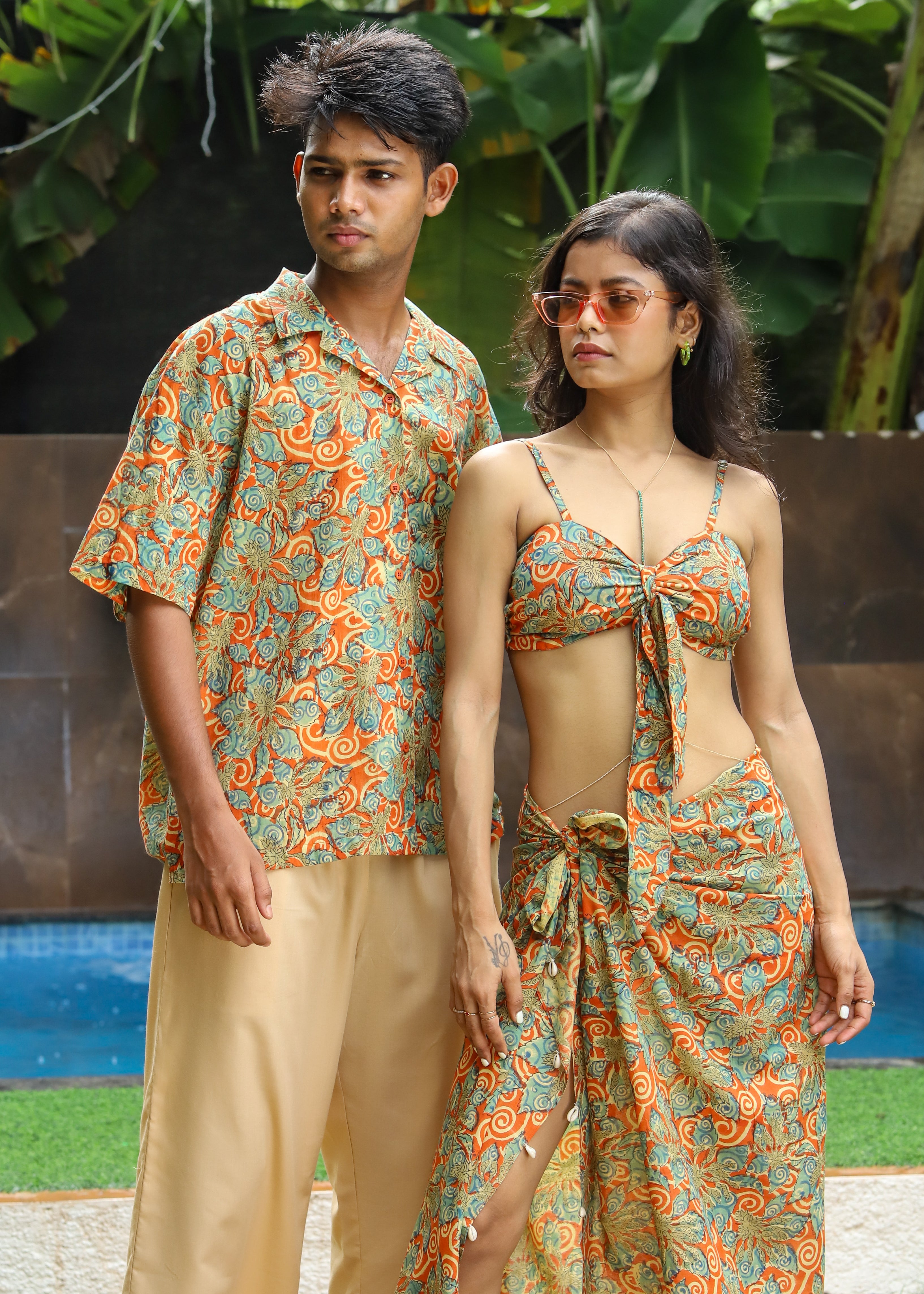 Twin Set - Rangrez Unisex Shirt &amp; Beach Set