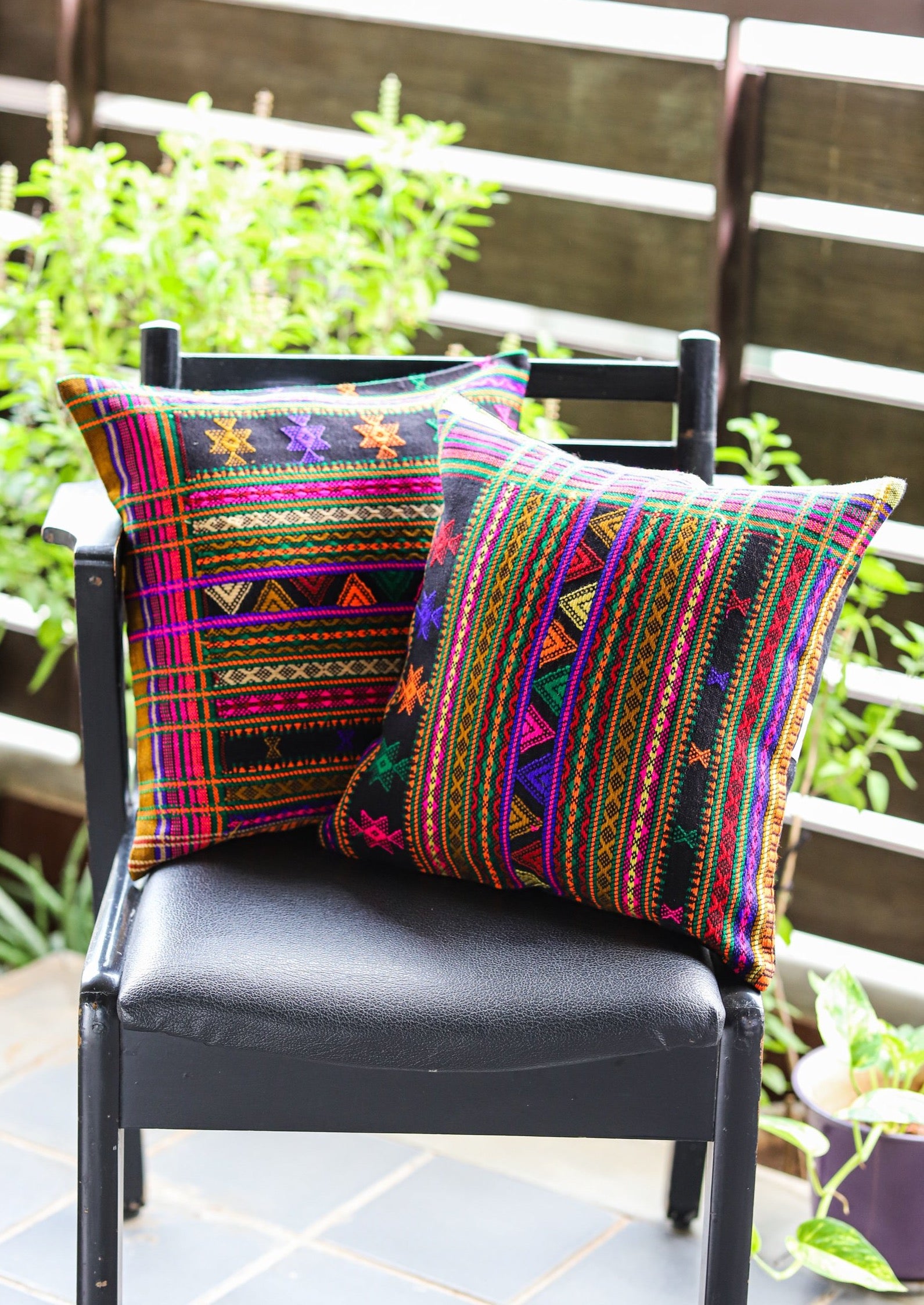 &quot;Handloom Jacquard Cushion Cover (16x16) featuring intricate patterns and rich textures, showcasing traditional craftsmanship in a stylish design.&quot;