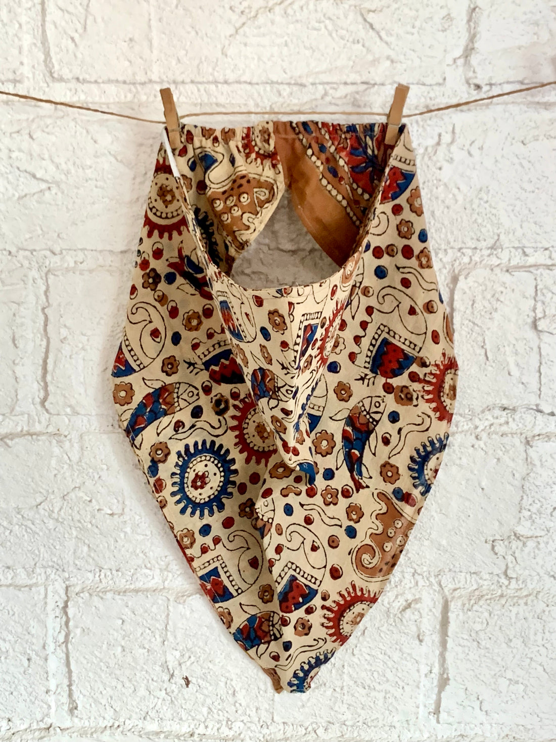 KANAN - Ajrakh Block Printed Slip-on Bandana