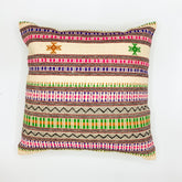 "ALANKAR Handloom Jacquard Cushion Cover, 16x16 inches, featuring intricate jacquard patterns in rich colors, crafted from high-quality fabric for a luxurious and stylish home décor accent."