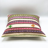 "ALANKAR Handloom Jacquard Cushion Cover, 16x16 inches, featuring intricate jacquard patterns in rich colors, crafted from high-quality fabric for a luxurious and stylish home décor accent."