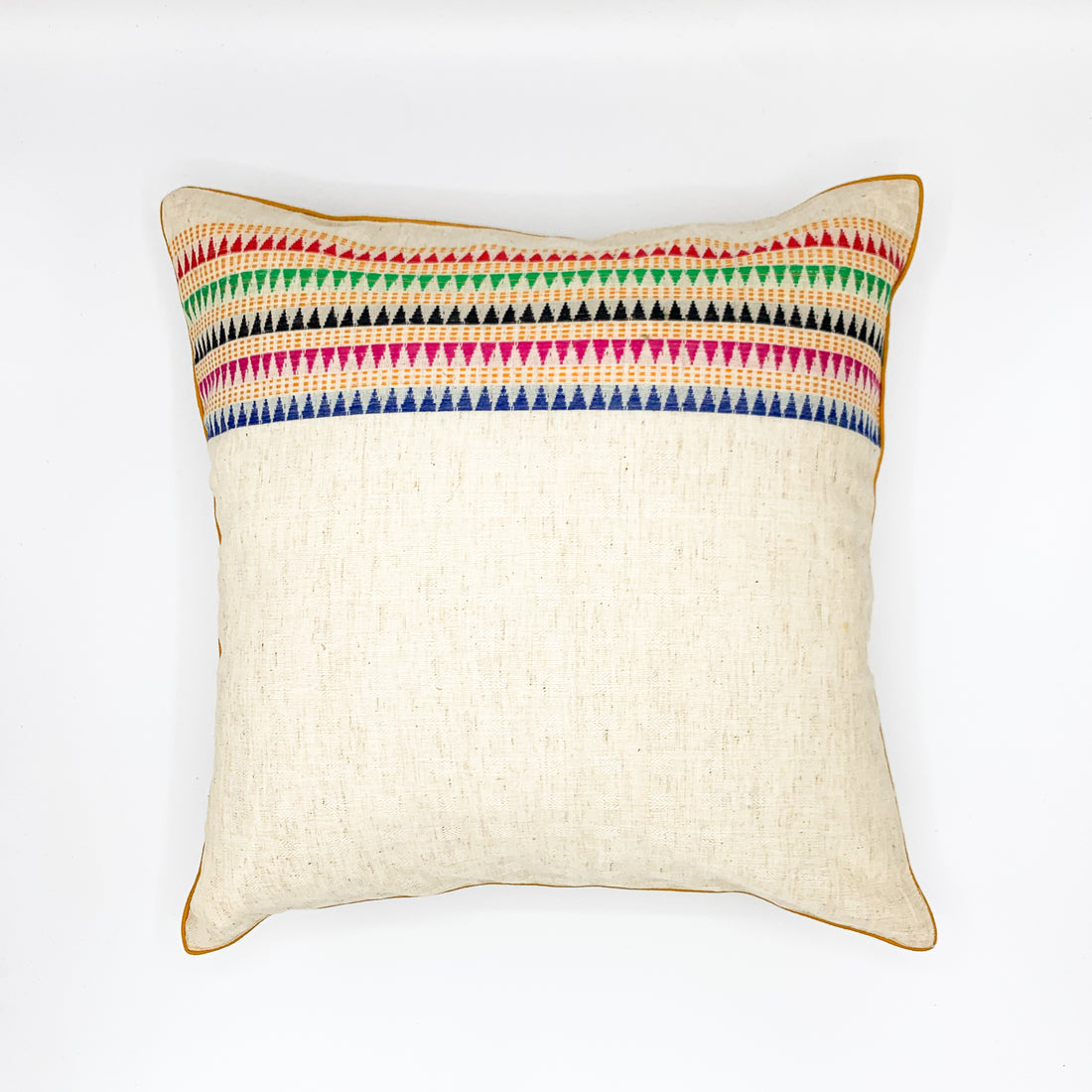 &quot;TORAN Cotton Flex Jacquard Cushion Cover available in 16x16 and 18x18 sizes. Features intricate jacquard patterns in soft cotton fabric, perfect for adding a touch of elegance to any space.&quot;