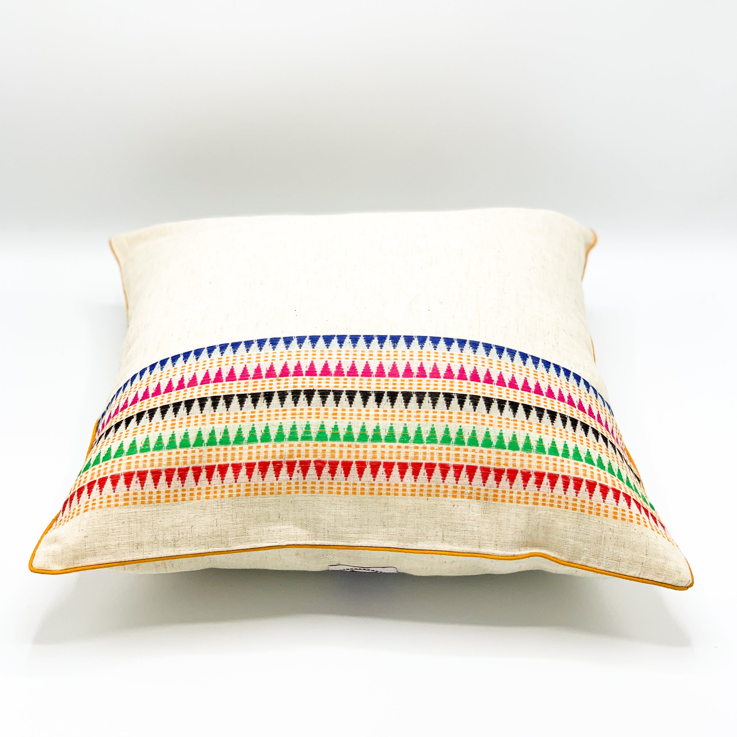 &quot;TORAN Cotton Flex Jacquard Cushion Cover available in 16x16 and 18x18 sizes. Features intricate jacquard patterns in soft cotton fabric, perfect for adding a touch of elegance to any space.&quot;