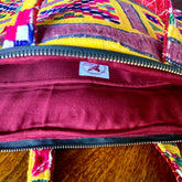 "CHAKDA - Vintage Kutch Embroidery Laptop Bag featuring intricate hand-stitched patterns in vibrant colors, combining traditional craftsmanship with modern functionality."